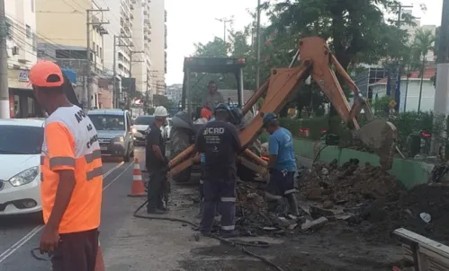 Reparo teve início nesta segunda-feira (20)