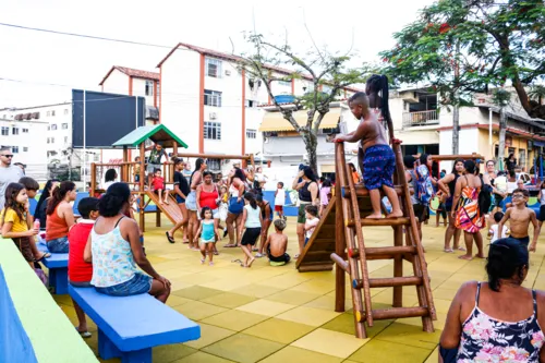 A nova Praça do Coroado foi inaugurada pelo prefeito Capitão Nelson