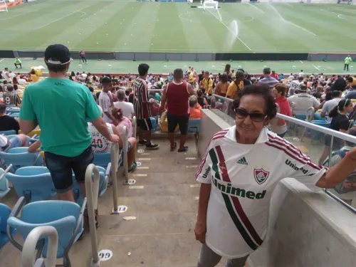 Yone Salles acompanha o Fluminense desde criança