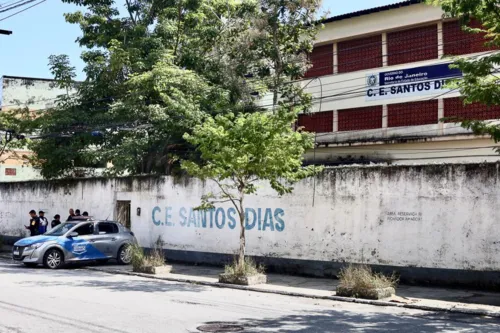 Policiamento em Escola ameaçada de ataque em SG, Colégio Estadual Santos Dias