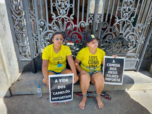 Protesto dos Camelôs enfrente a Cinelandia - Lucas Alvarenga