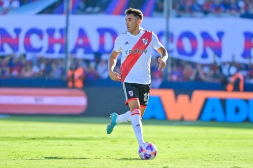 Enzo Díaz em atuação pelo River Plate