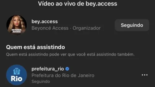 Perfil foi flagrado assitindo a live durante horário comercial