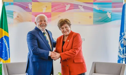 Lula e Kristalina Georgieva, diretora-gerente do Fundo Monetário Internacional (FMI)