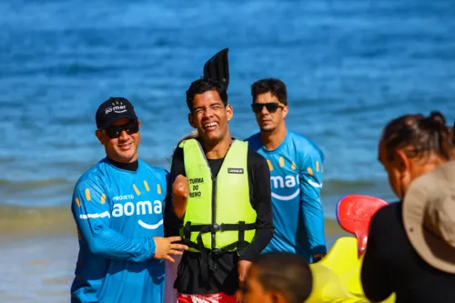 Imagem ilustrativa da imagem Projeto inclusivo leva pessoas com deficiência ao mar em Niterói