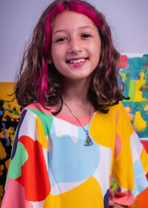 Maya Veronese, de 9 anos, se dedica cada vez mais ao seu sonho