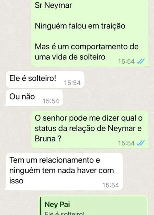 Neymar Pai disse que o filho está solteiro