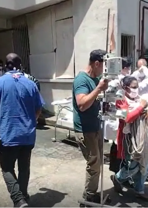 Pacientes são transferidos