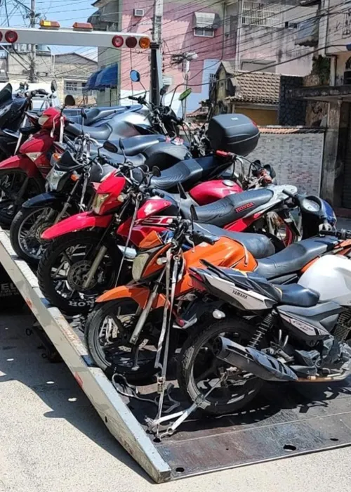 Operação recolheu 58 motos para o depósito público, na Estrela do Norte