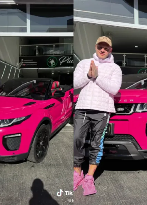 Em vídeo do tiktok, influencer mostrou o carro