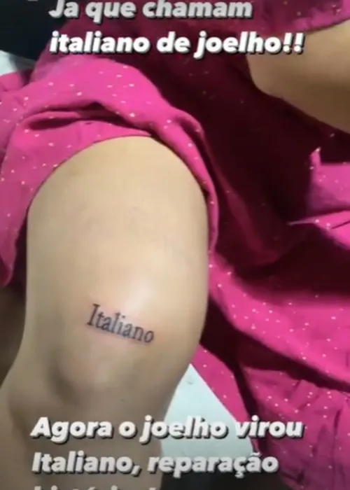 Tatuagem de Manoela Peçanha viralizou na internet