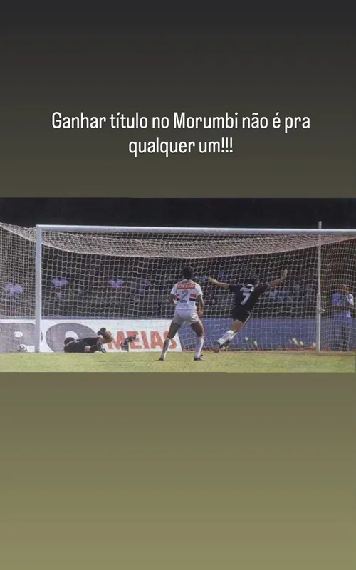 Ex-jogador publicou um registro do gol