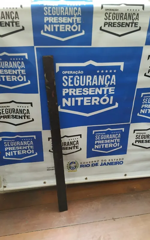 A madeira usada na ação foi apreendida pela polícia