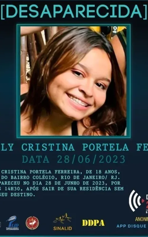 Gabriely sumiu a caminho de um shopping, na última quarta (28)