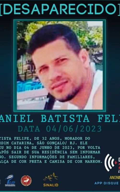 O cartaz está sendo divulgado pelo Disque  Denúncia Rio