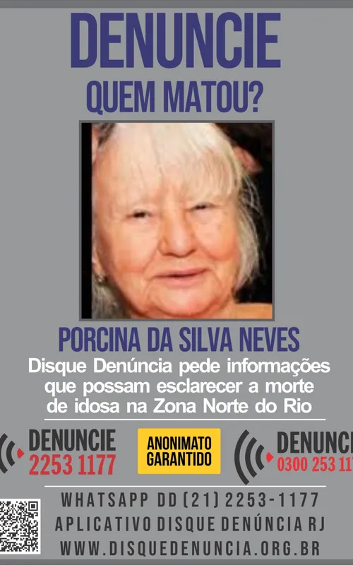 Polícia divulga cartaz para procurar envolvidos no crime