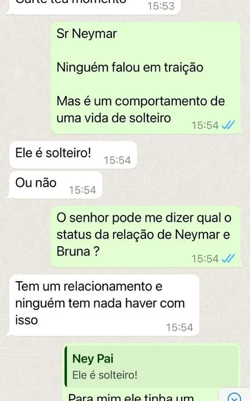 Neymar Pai disse que o filho está solteiro