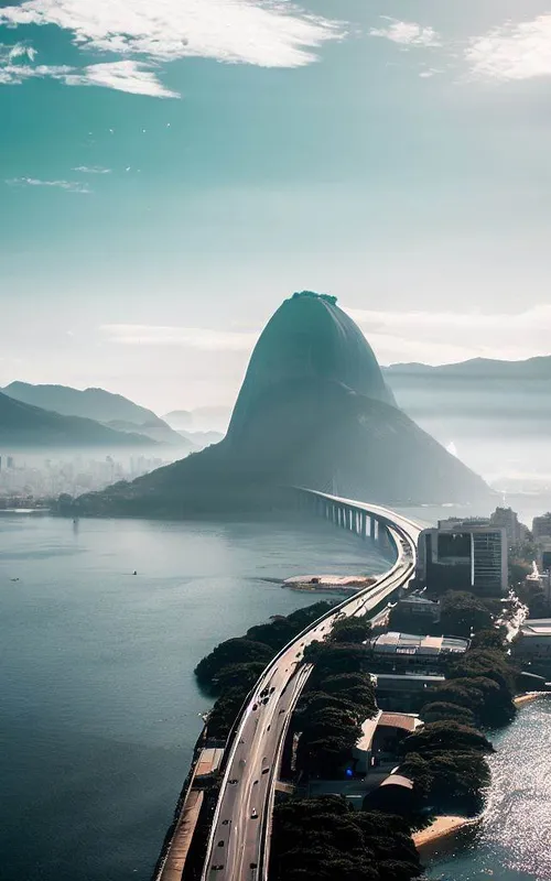Fotografia sugerida por IA mostra uma segunda ponte ligando Rio-Niterói de Jurujuba à Urca