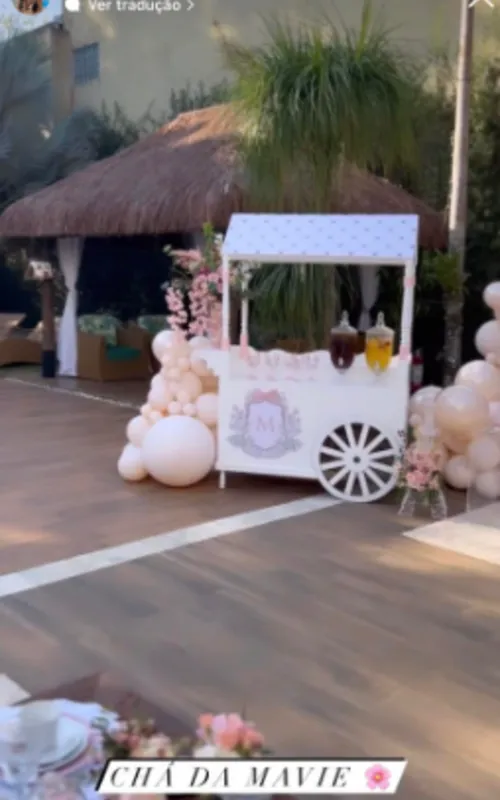 Decoração do chá de bebê