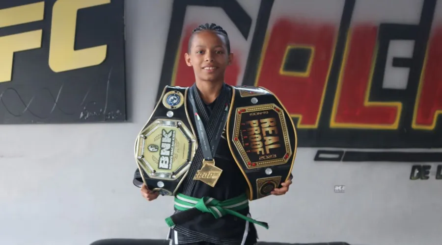 Com apenas 13 anos jovem atleta já conquistou o Mundial de Luta Livre