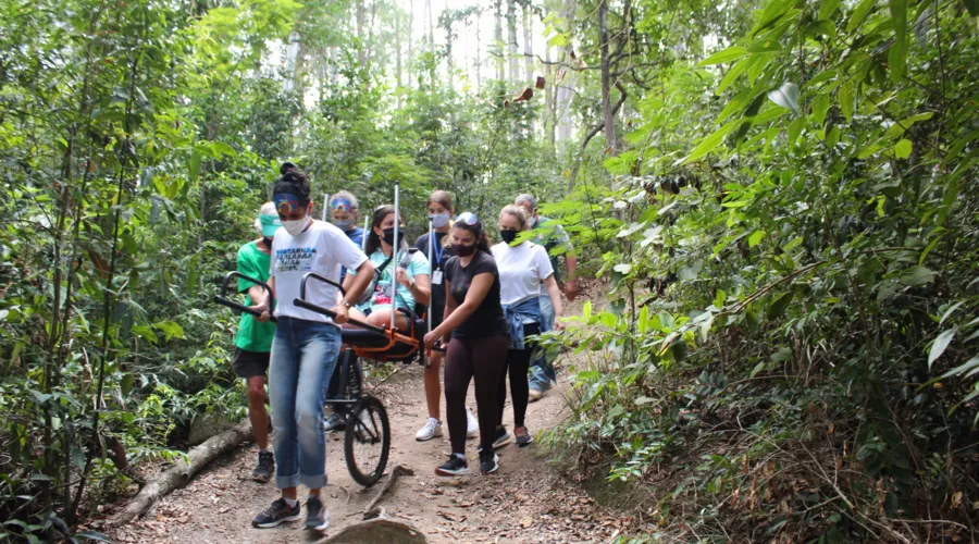 Tour sem barreiras acontece na Trilha do Morro das Andorinhas