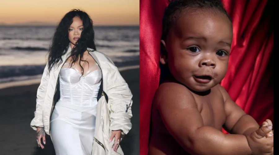 Rihanna ainda não divulgou o nome do seu primeiro filho