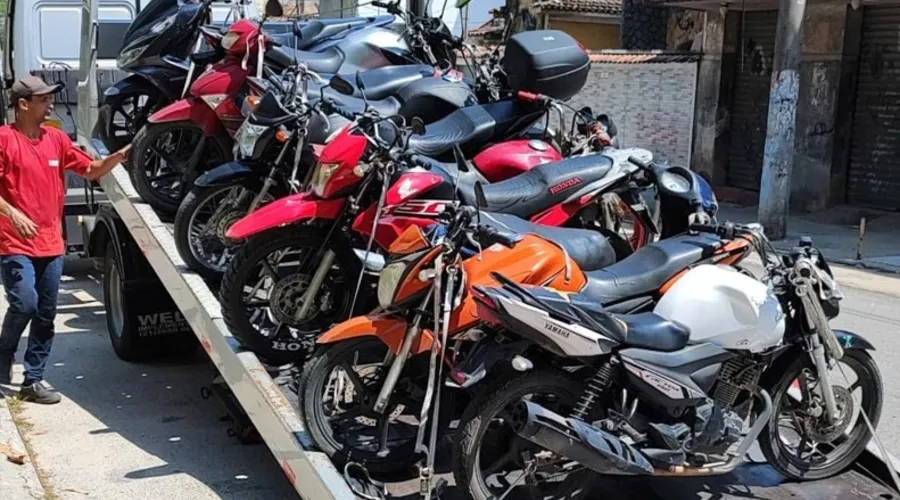 Operação recolheu 58 motos para o depósito público, na Estrela do Norte