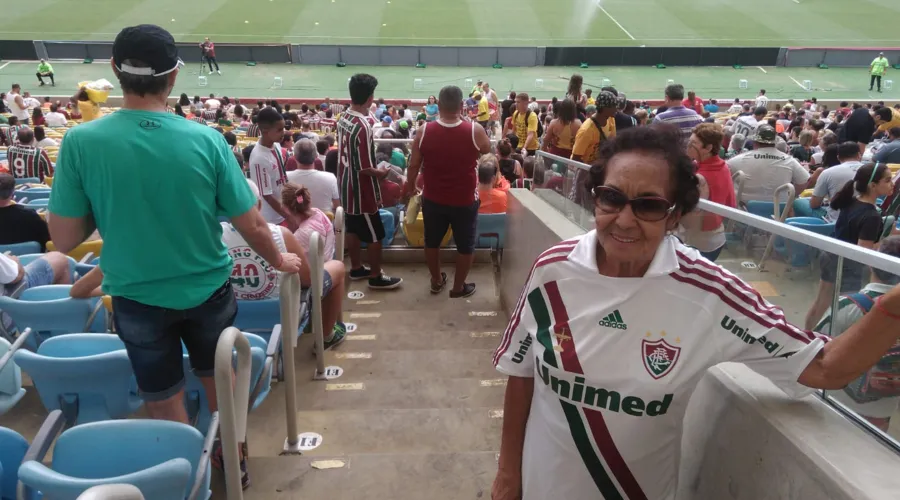 Yone Salles acompanha o Fluminense desde criança