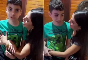 Imagem ilustrativa da imagem Ex-BBB Fernanda emociona ao se reencontrar com o filho; vídeo