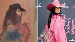 Imagem ilustrativa da imagem Fã faz tatuagem em homenagem a Ana Castela e ela reage: 'Igual'