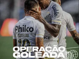 Imagem ilustrativa da imagem 'Operação goleada': Santos zoa nas redes após vitória contra Vasco