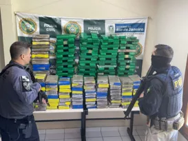 Imagem ilustrativa da imagem Polícia apreende cerca de 300 quilos de maconha no Arco Metropolitano