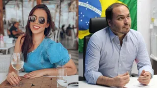 Imagem ilustrativa da imagem 'L de Larissa': Carlos Bolsonaro faz confusão com gesto de ex-BBB; entenda