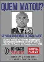 Imagem ilustrativa da imagem Portal dos Procurados divulga cartaz para buscar assassinos de PM