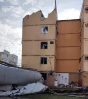 Imagem ilustrativa da imagem Torre d'água desaba em prédio e deixa mulher ferida no Rio