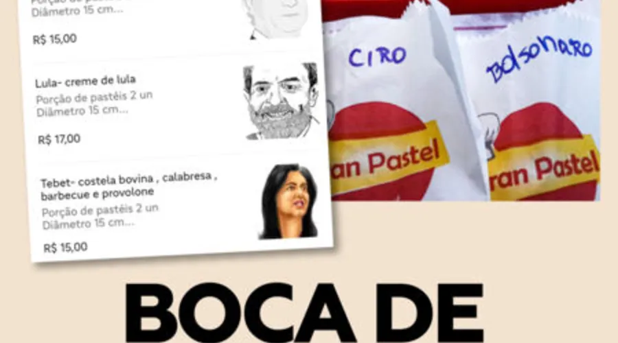 Imagem ilustrativa da imagem Lula, Bolsonaro, Ciro e Tebet viram pastéis em Niterói