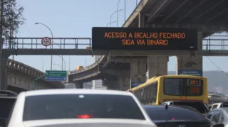 Imagem ilustrativa da imagem Obras para construção de terminal deixam trânsito caótico no Rio