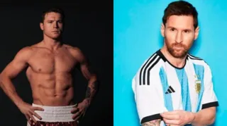 Imagem ilustrativa da imagem Boxeador mexicano manda recado a Messi: 'Que eu não o encontre'