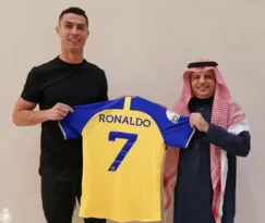 Imagem ilustrativa da imagem Cristiano Ronaldo assina com Al Nassr da Arábia Saudita