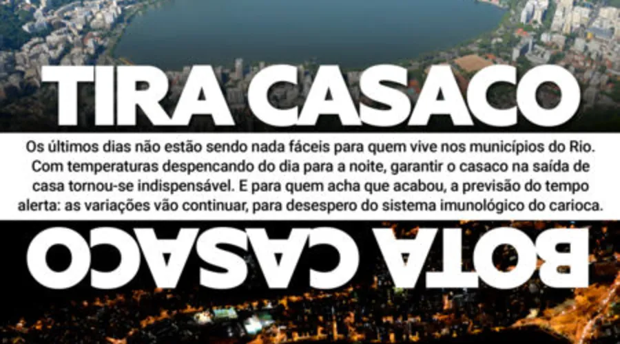 Imagem ilustrativa da imagem Tira casaco, bota casaco: o inverno controverso no Rio