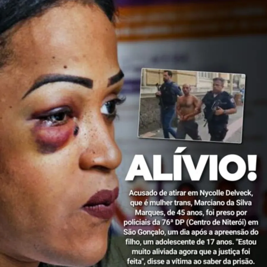Imagem ilustrativa da imagem Homem que atirou em mulher trans em Niterói é preso