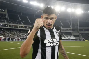 Imagem ilustrativa da imagem Artilheiro, Tiquinho completa marca e ganha homenagem do Botafogo