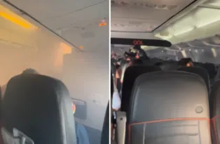 Imagem ilustrativa da imagem Avião faz pouso de emergência no Rio após fumaça a bordo; vídeo