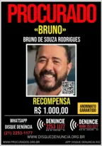 Imagem ilustrativa da imagem Caso Jeff: Disque-Denúncia paga recompensa por captura de Bruno