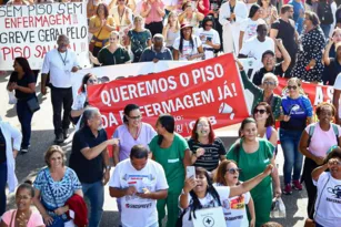 Imagem ilustrativa da imagem Enfermagem faz novo ato por piso salarial no Rio