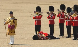 Imagem ilustrativa da imagem Guardas reais desmaiam devido ao calor em Londres; vídeo
