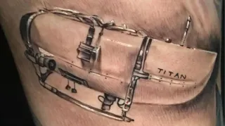 Imagem ilustrativa da imagem Homem tatua submarino que visitava o Titanic e implodiu