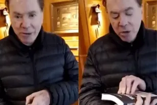 Imagem ilustrativa da imagem Silvio Santos surge sem dentadura para indicar novo livro; vídeo