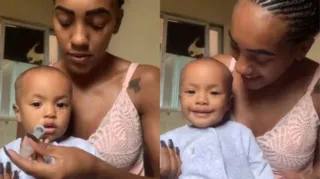 Imagem ilustrativa da imagem Vídeo: bebê finge desmaio quando mãe vai fazer lavagem nasal
