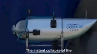 Imagem ilustrativa da imagem Vídeo mostra o que aconteceu com o submarino dos bilionários